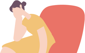 誰かに話を聞いてほしい女性のイラスト